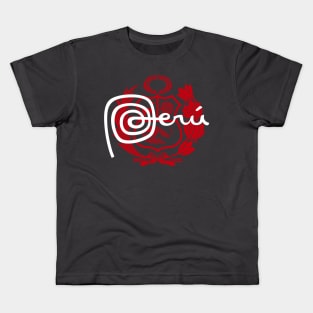 Peru Logo - Escudo del Perú - Marca Peru Kids T-Shirt